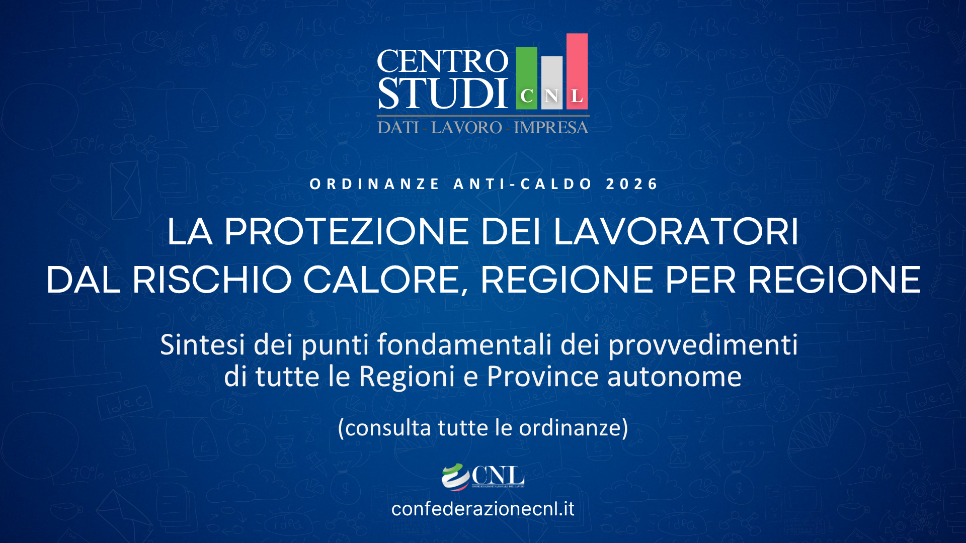 Caldo e lavoro 18 ordinanze regionali in vigore.