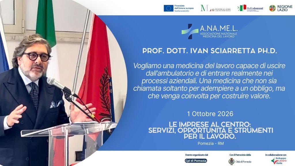 Medicina del lavoro, da obbligo a risorsa per le imprese la proposta di A.NA.ME.L. davanti ad aziende e istituzioni